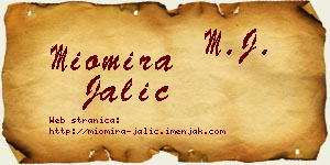 Miomira Jalić vizit kartica